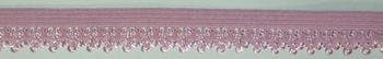 Elastic Lace flowerdesign 15mm (50 m), Old Pink 471